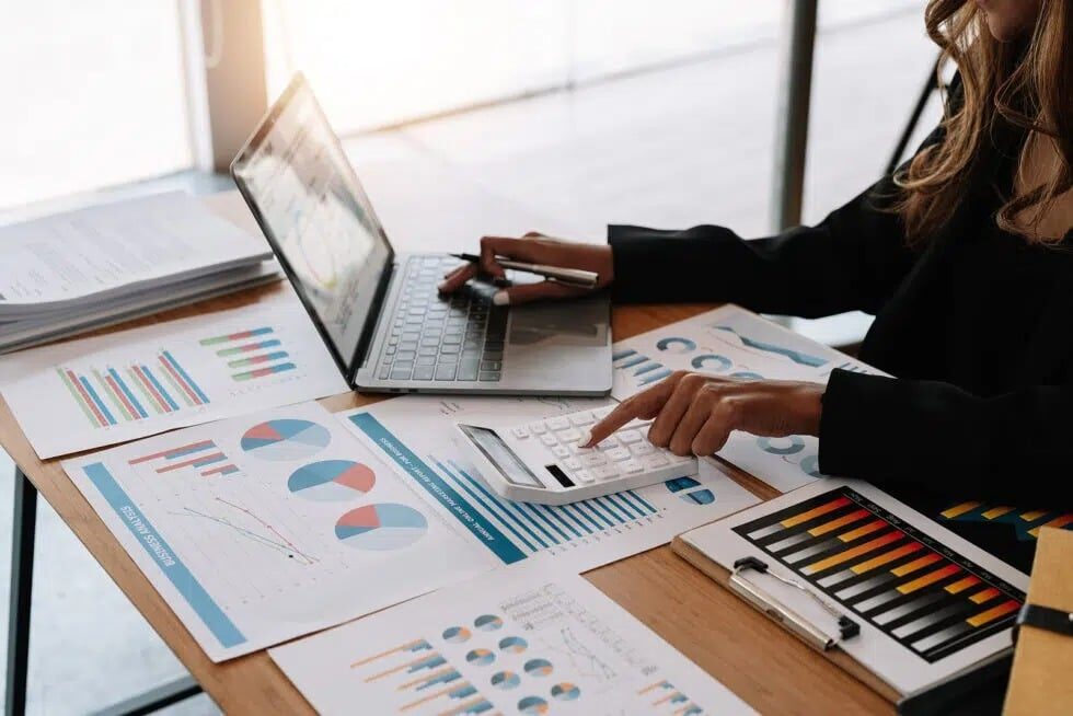 Close Up View Of Bookkeeping